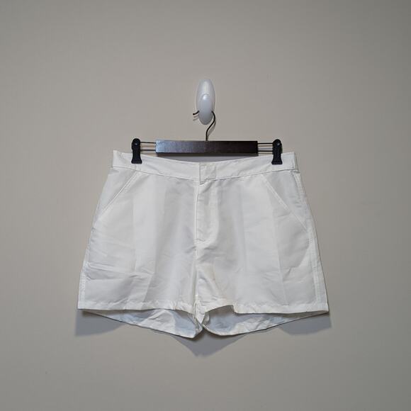 NWT Cabana Life White Boardshort Size L/10-12 Elastic Waist Pockets Swim Shorts - Picture 1 of 5